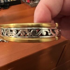 Brighton Gold and Silver Swirl Bracelet